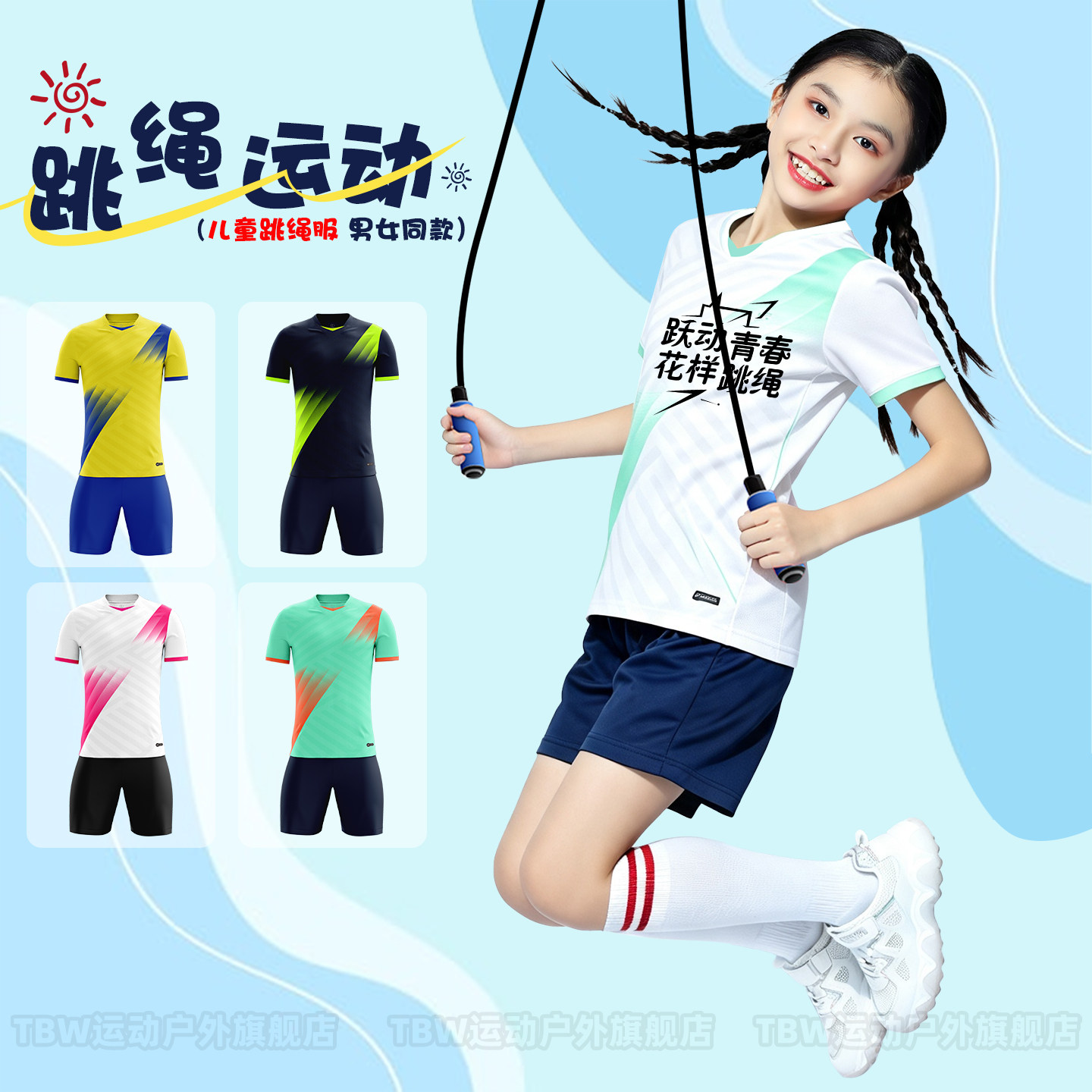 跳绳专用健身服速干透气图片