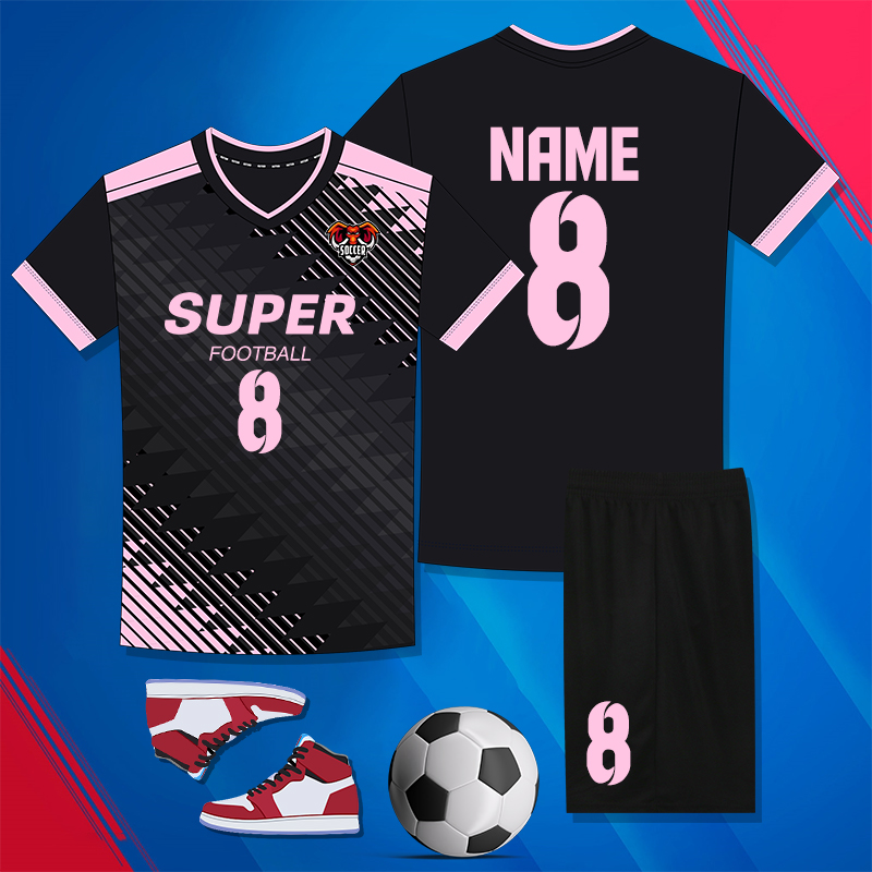 足球服套装体育训练服比赛服套装学生个性比赛训练球衣队服班赛服