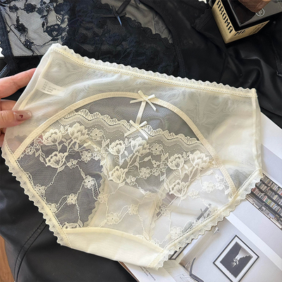 法式巴洛克性感网纱纯欲少女内裤