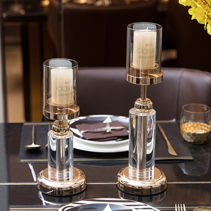 轻奢风烛台蜡烛家用摆件客厅餐厅餐桌浪漫氛围家居装饰品烛光晚餐