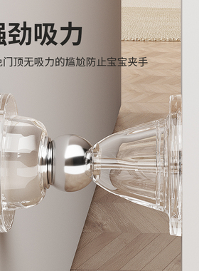 米乐奇磁力门吸免打孔新款防碰撞神器入户门顶门静音缓冲门阻门档
