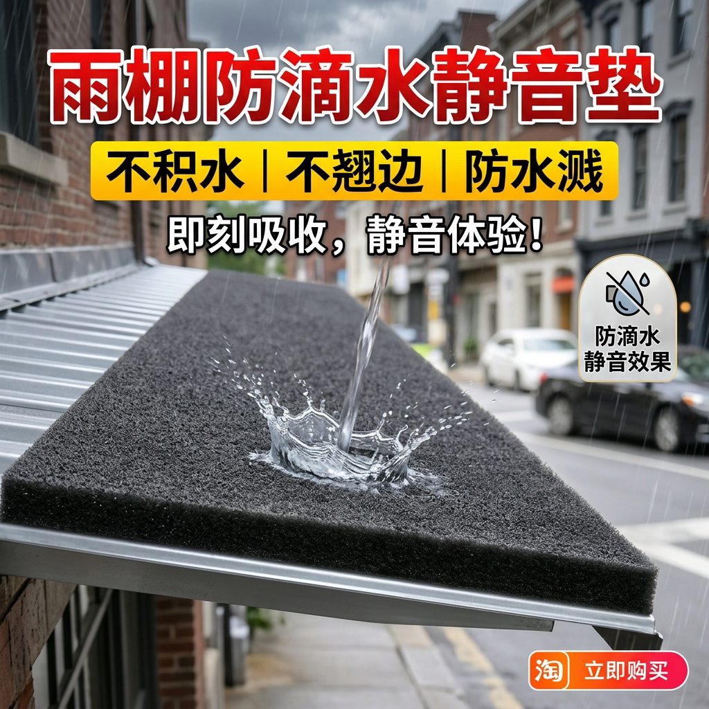 防滴水降噪静音棉强粘防水防火图片