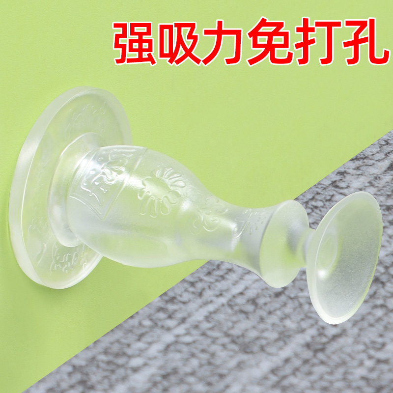 门后吸门器门挡阻门器防风抵门神器硅胶垫加厚门碰免打孔新款门吸