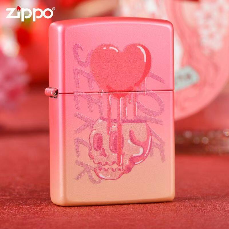 zippo打火机 恋爱至死 正品zipoo防风煤油父亲节礼物送男友