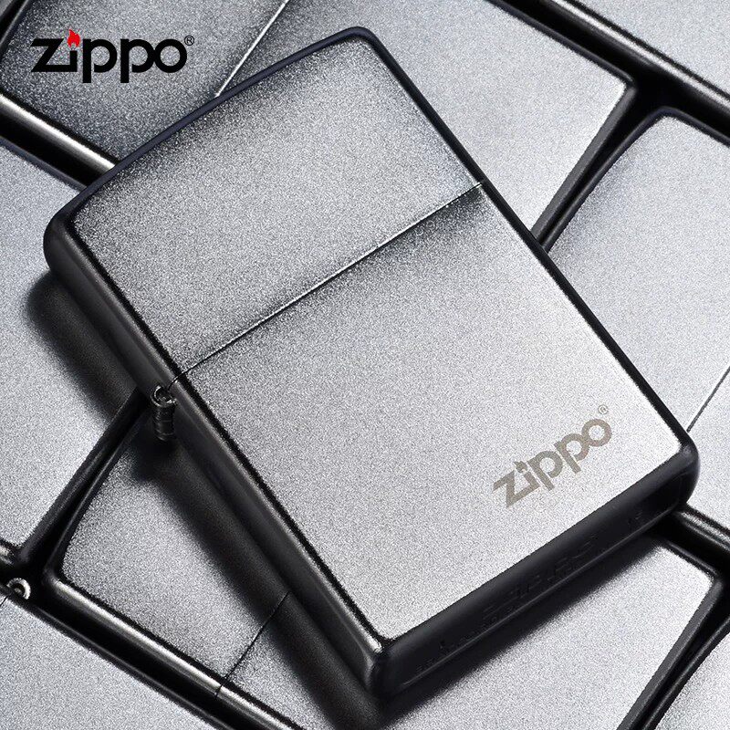 zippo打火机 经典锻纱标志 官方正品防风父亲节礼物送男友205ZL