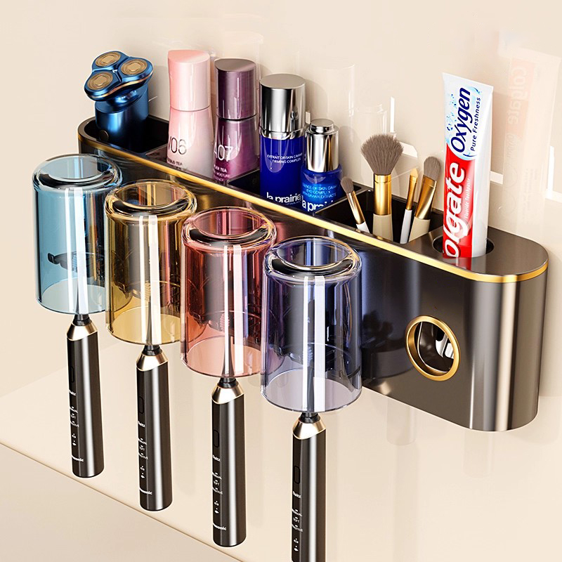 【牙刷置物架新款壁挂式免打孔】