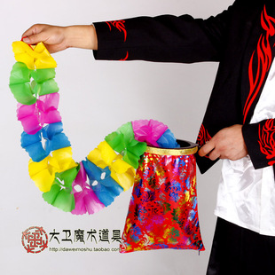 大卫舞台魔术道具乾坤袋空袋出物出花套装简单易学成人年会表演