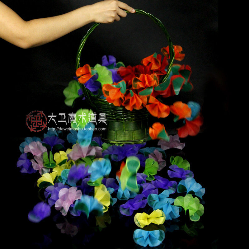 大卫花类舞台魔术道具  花篮献花花蓝出花出花的篮子女魔术师