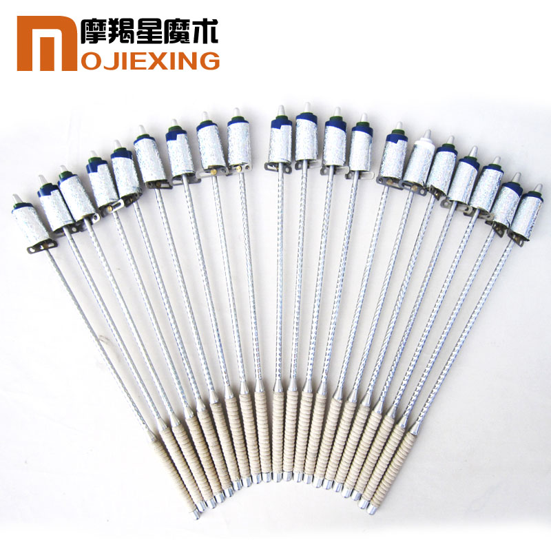 四色银色火把变棒魔术棒魔术道具钢制五叉魔术弹棒魔术师舞台表演