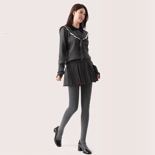 米娅林高腰连脚裤袜女秋冬款提臀收腹不卡裆亲肤打底袜纯色显瘦