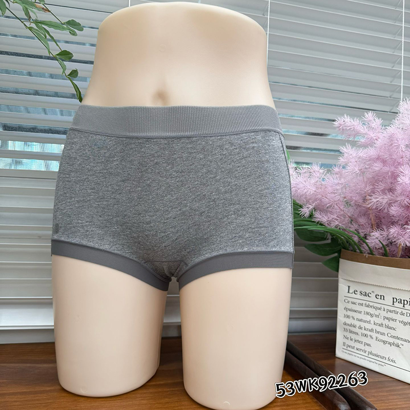 女士纯棉抑菌内裤全包臀裤短裤