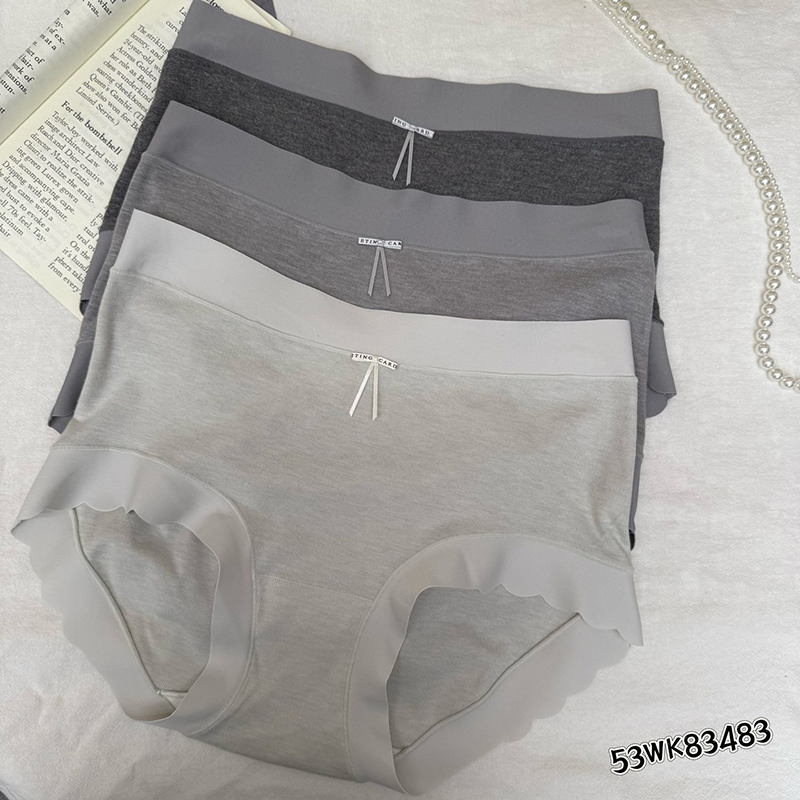 纯棉抑菌裆中腰无痕三角裤内裤