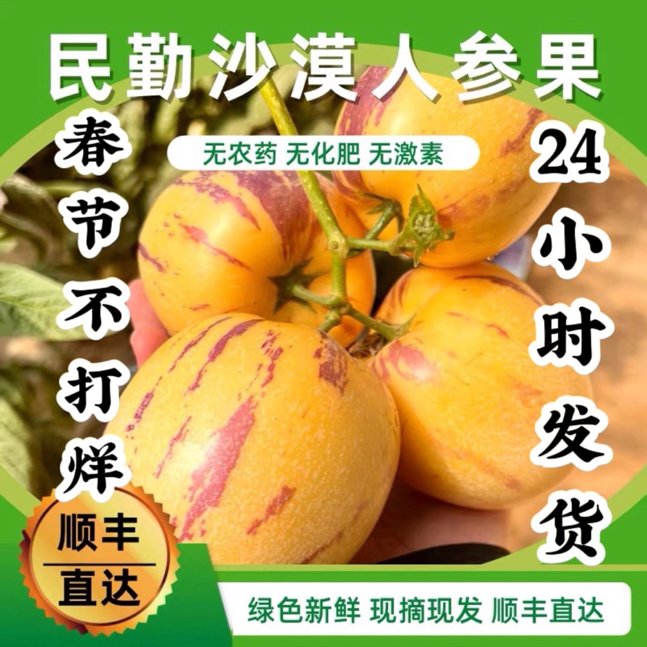 【顺丰春节正常发货包邮】民勤沙漠人参果黄肉熟果新鲜水果水分足