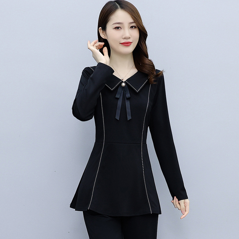 新款长袖设计感小众风胖mm打底衫