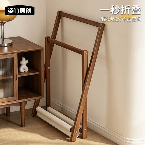 折叠衣帽架衣架卧室床边收纳