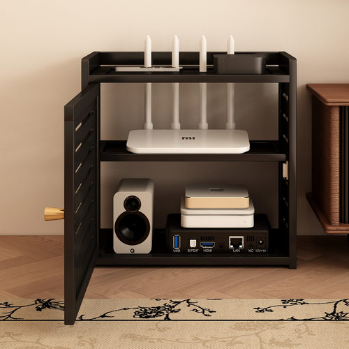 路由器收纳盒宽带电线隐藏置物架