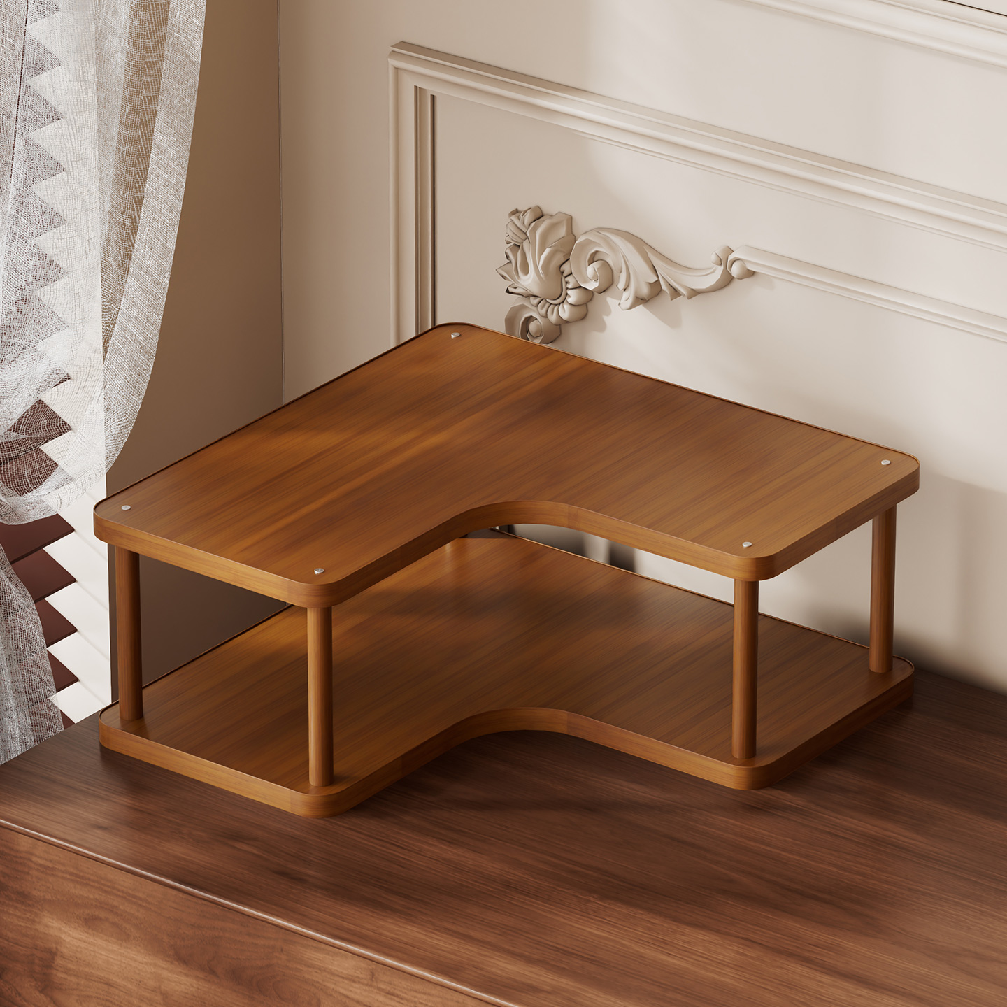 桌面置物架不占地方超强收纳