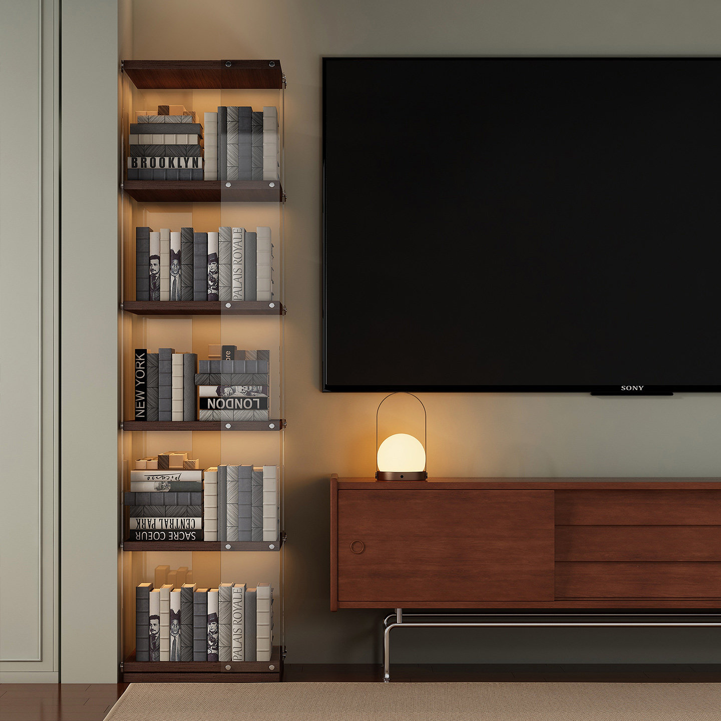 亚克力360&deg;旋转书架落地置物架客厅多层转角书柜储物柜2026新款