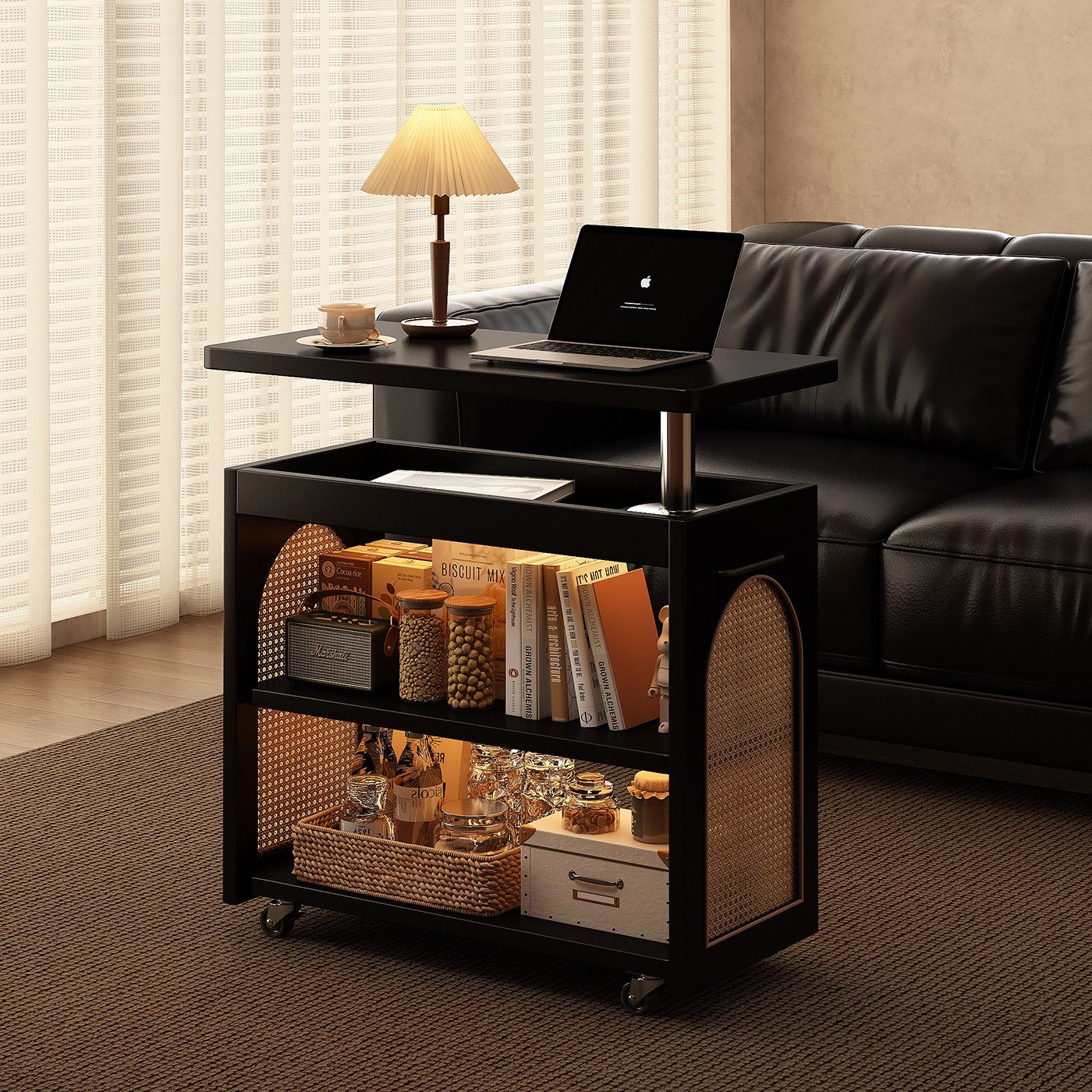 可升降移动茶几超稳不晃超强承重