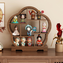 桌面小型博古架实木中式茶壶茶具架子置物架茶叶放置架多宝阁架子