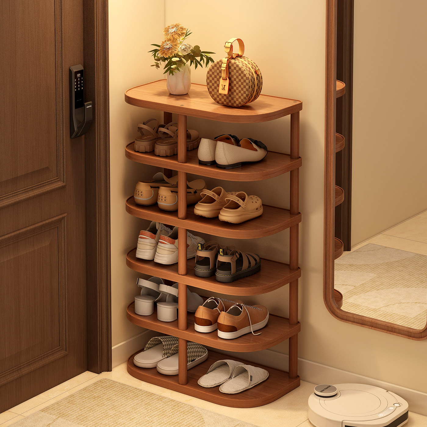 简易鞋架多层家用小窄门口鞋子收纳架出租房用不占地方角落小鞋柜,住宅家具,鞋架,淘宝优惠券,粉丝福利购,淘宝优惠卷