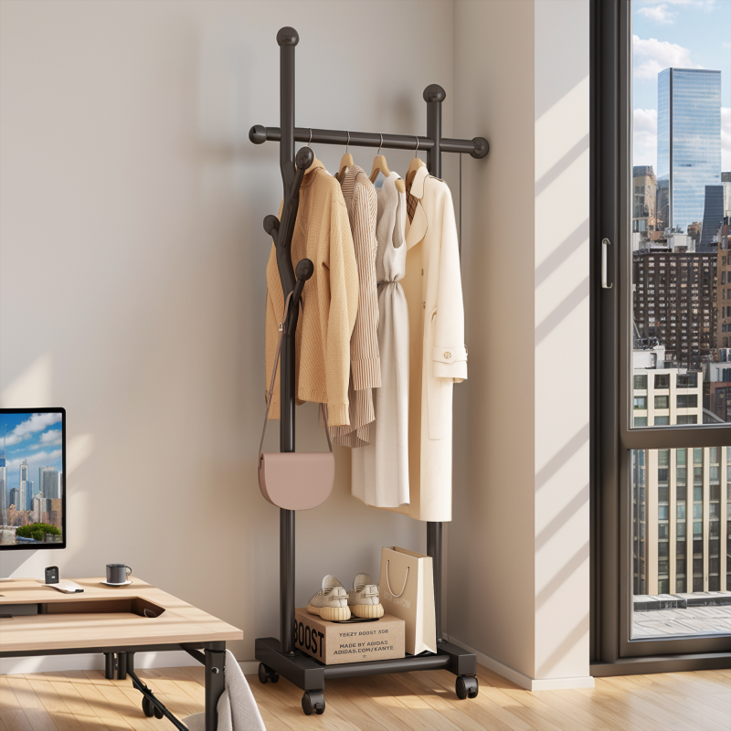 姿竹衣帽架落地卧室家用室内