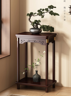 花架置物架中式客厅花几落地式摆件架子家用花台阳台实木花盆架