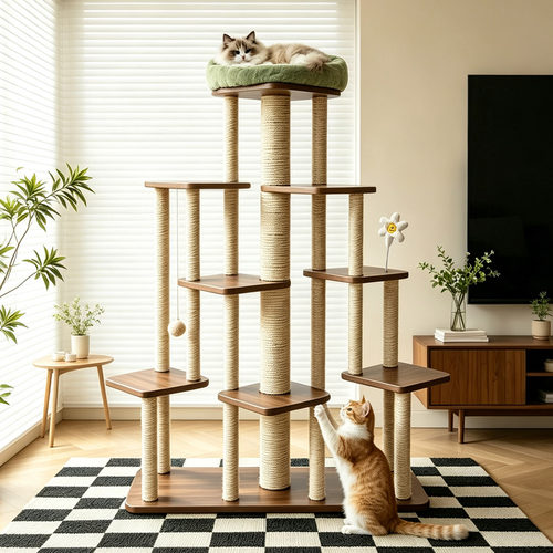 宠物猫爬架客厅阳台花架