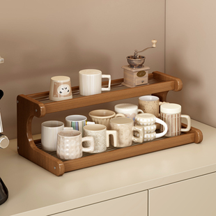 杯架杯子置物架吧台酒杯放置架咖啡角马克杯水杯沥水架茶具收纳层
