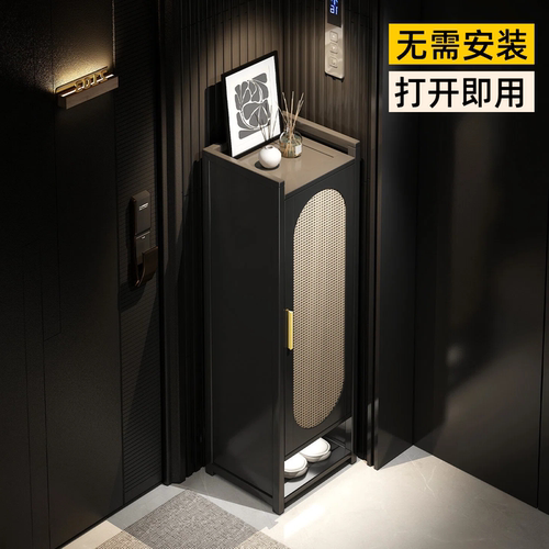 鞋架小窄门口鞋柜带门防尘
