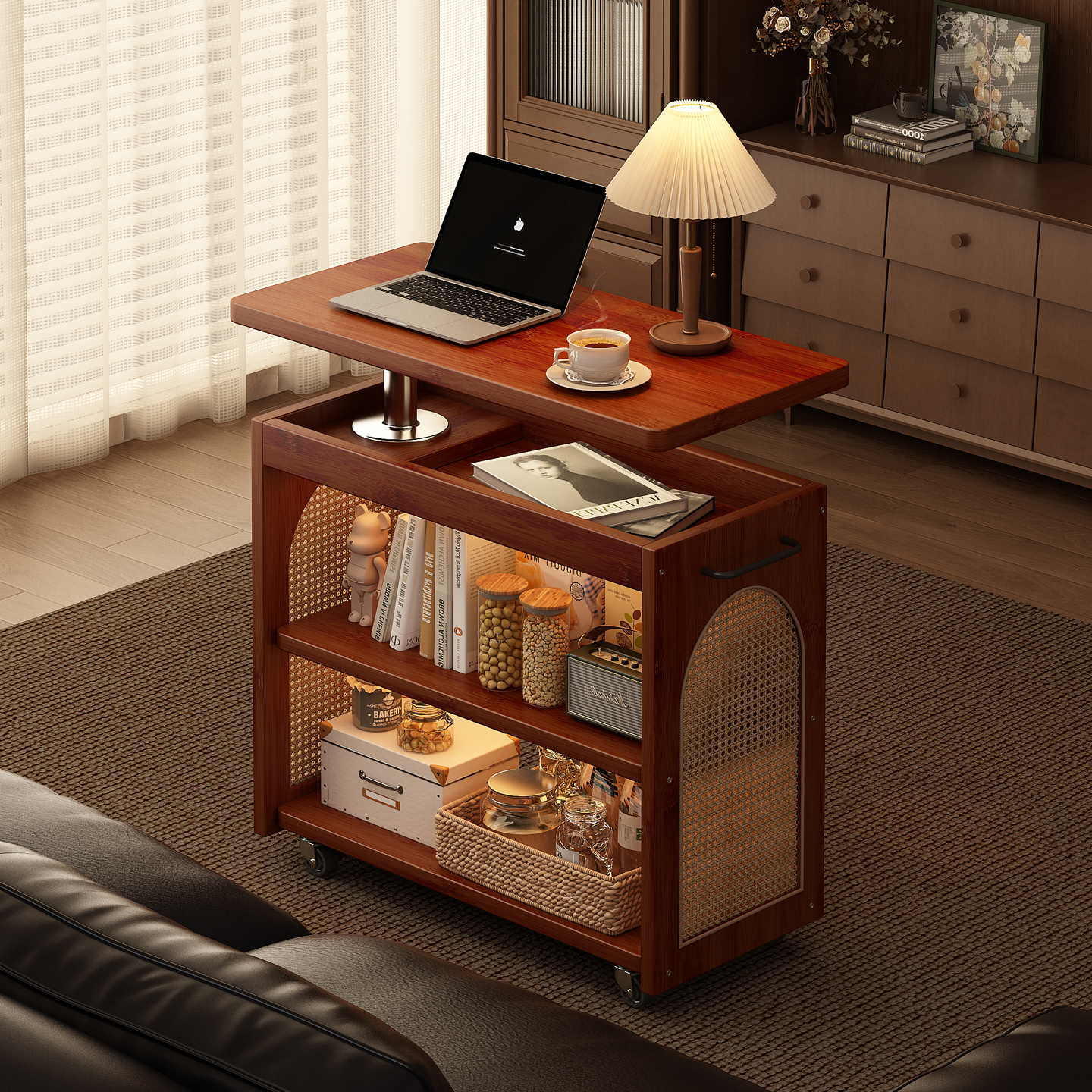 可升降移动茶几超稳不晃超强承重