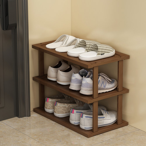 姿竹简约经济型楠竹自由组合鞋架