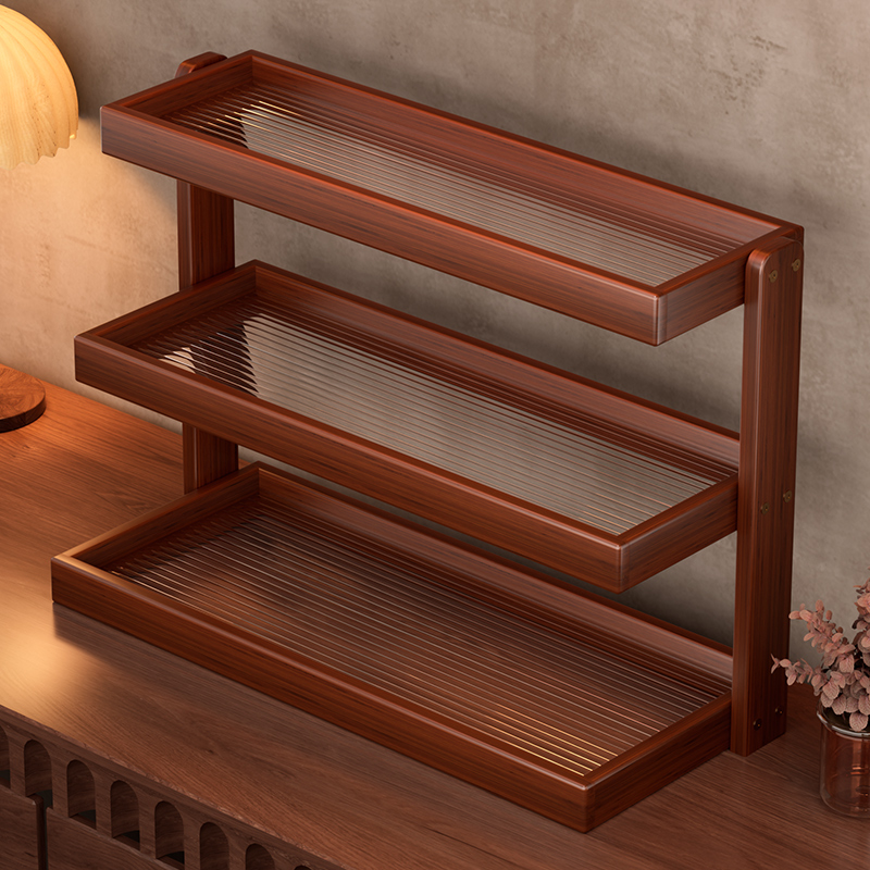 桌面茶杯架中古风置物架子