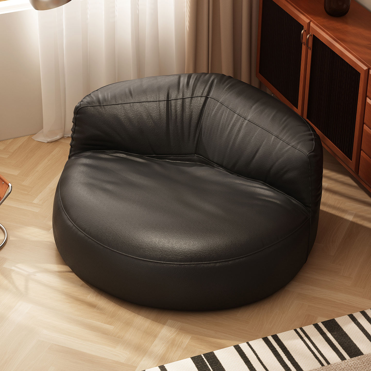 免安装单人懒人沙发中古包豪斯风