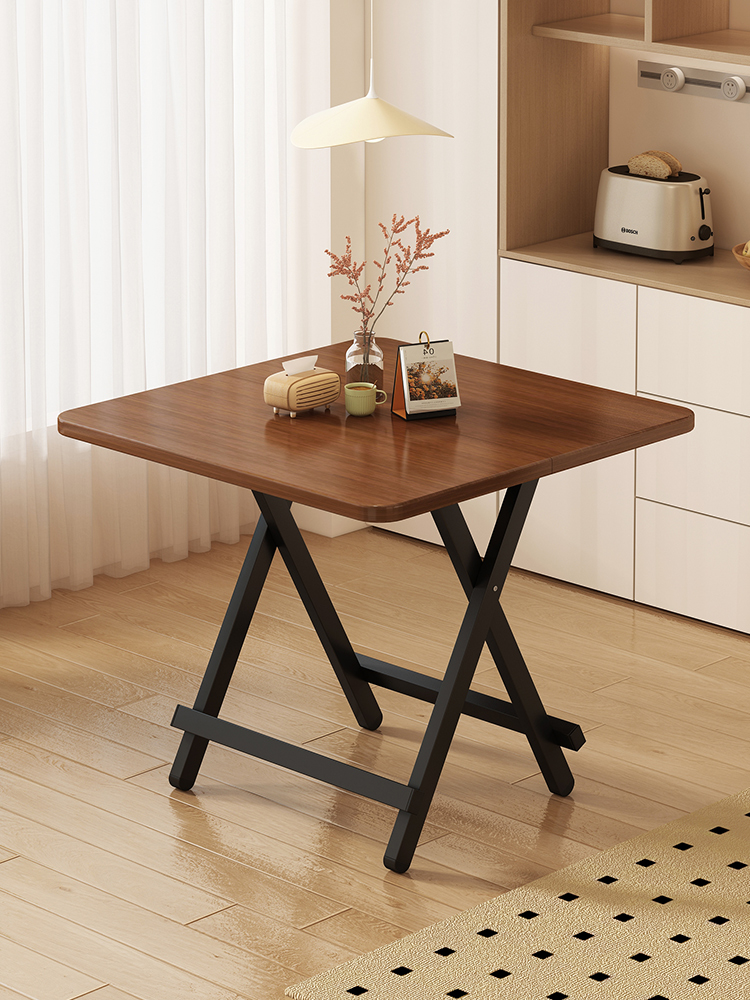 可折叠小桌子简易便携式夜市摆摊四方桌家用出租房饭桌宿舍写作业