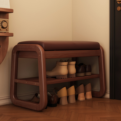 实木换鞋凳稳固可收纳