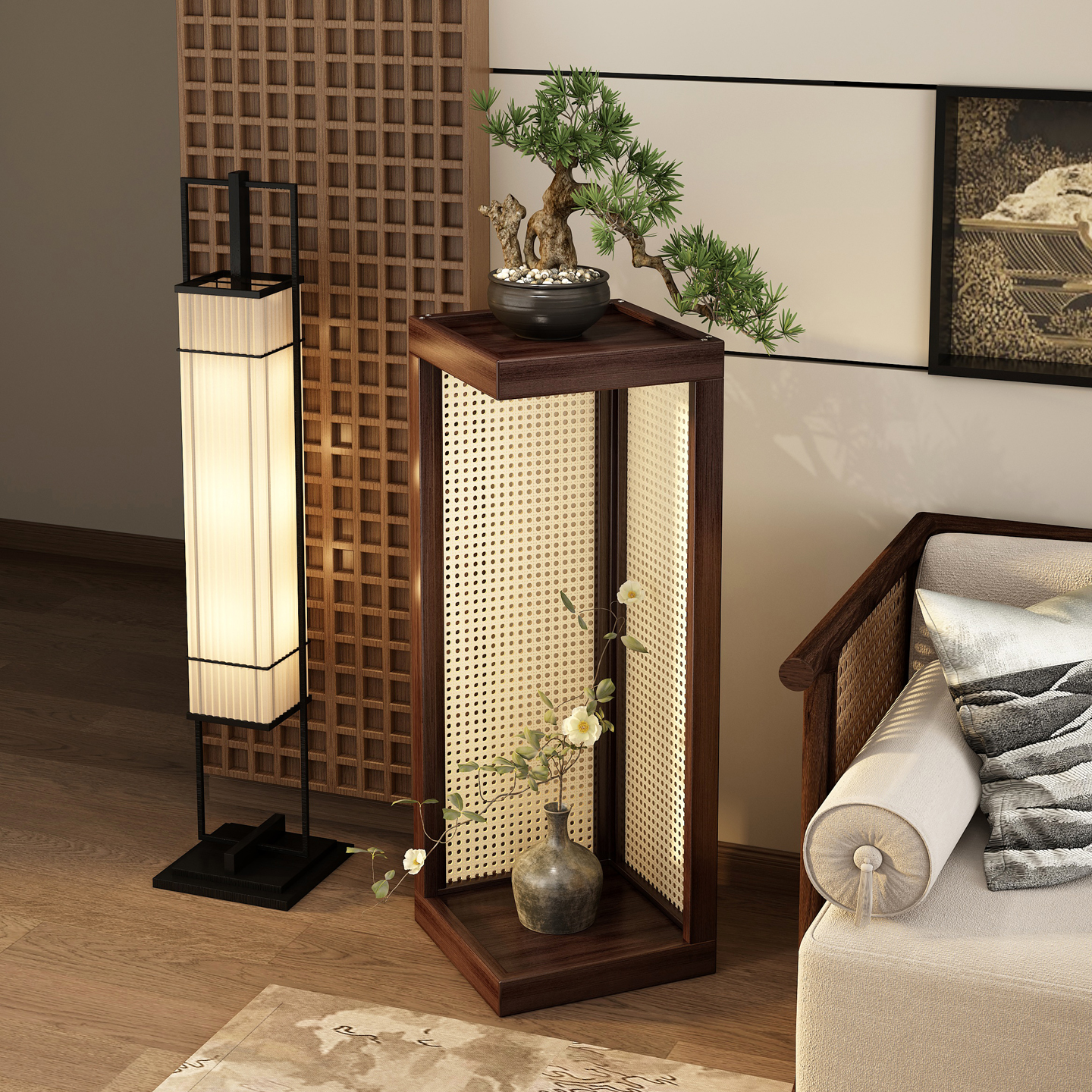 实木博古架花架超强承重超稳不晃