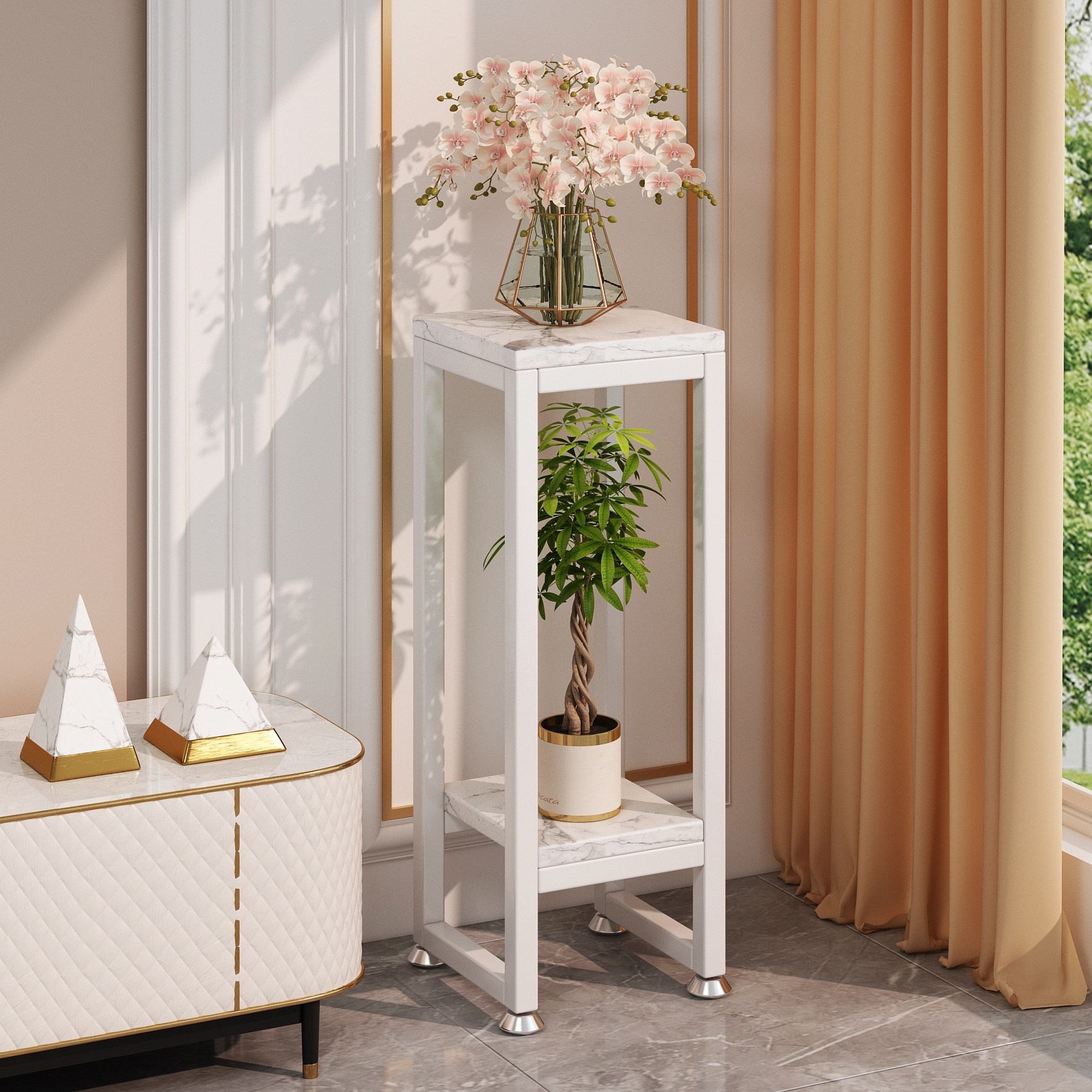 铁艺花架子客厅落地式置物架阳台多肉绿萝花盆托架层架植物摆放架,住宅家具,花架/花几,淘宝优惠券,粉丝福利购,淘宝优惠卷