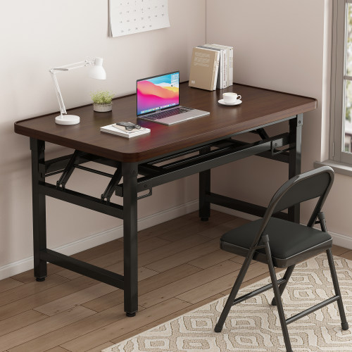 可折叠桌子简易出租屋长方形书桌写作业办公电脑桌摆摊长条工作台