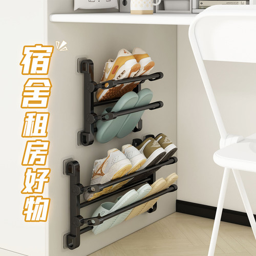 姿竹鞋架免安装可折叠不占空间