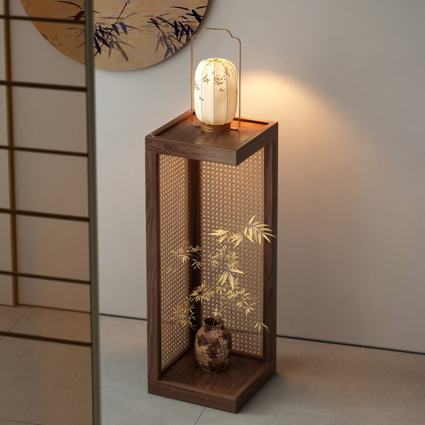 新中式实木博古架落地式复古盆景花架阳台花盆托架花几花台置物架,住宅家具,花架/花几,淘宝优惠券,粉丝福利购,淘宝优惠卷