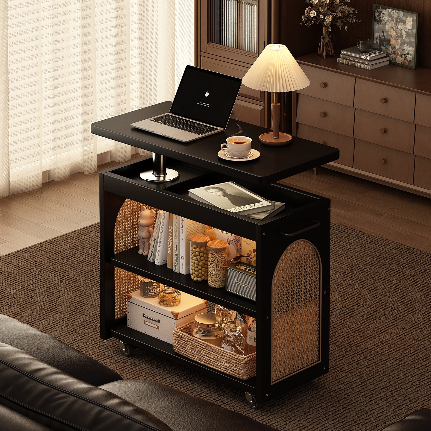 可升降移动茶几超稳不晃超强承重