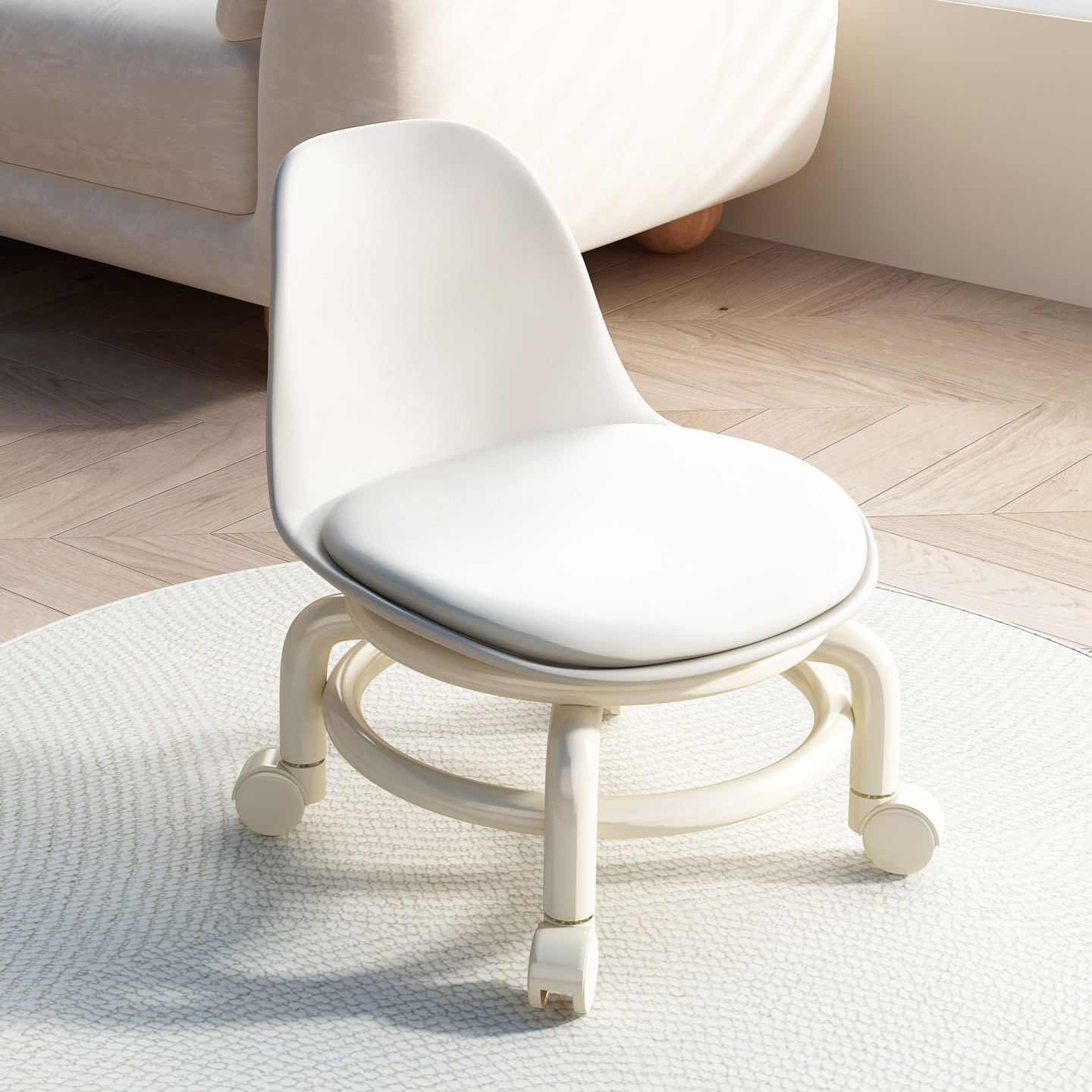 万向轮小凳子符合人体工学