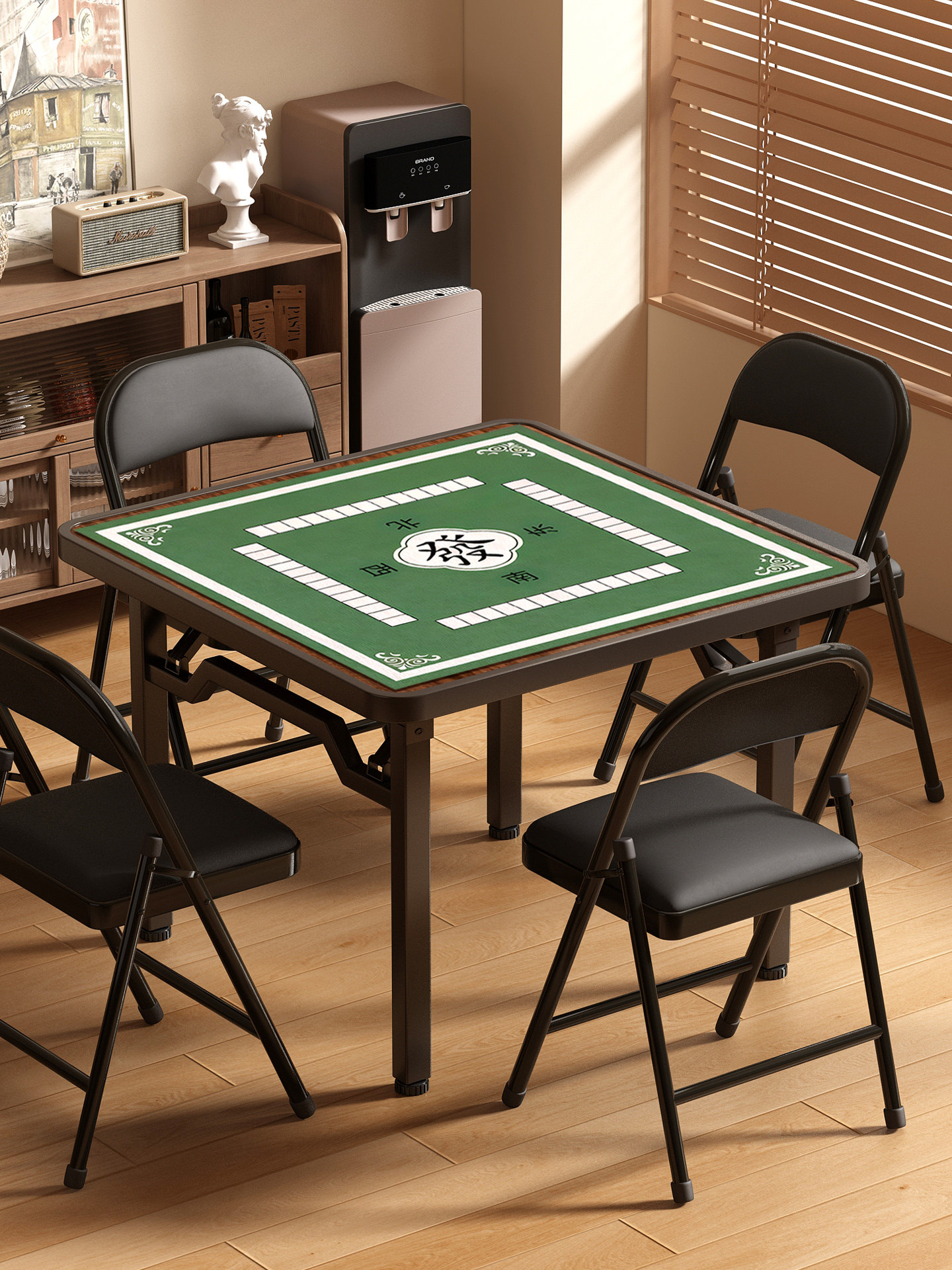 可折叠麻将桌家用手搓四方桌子小型简易打牌扑克掼蛋桌专用棋牌桌