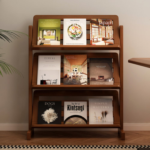 纯竹加厚超稳不晃超强承重书架