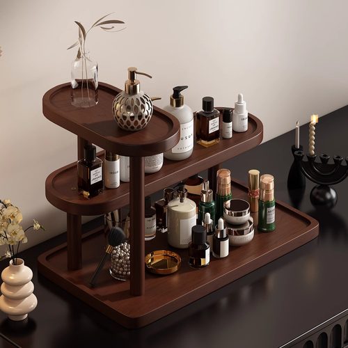 中古风梳妆台桌面置物收纳架