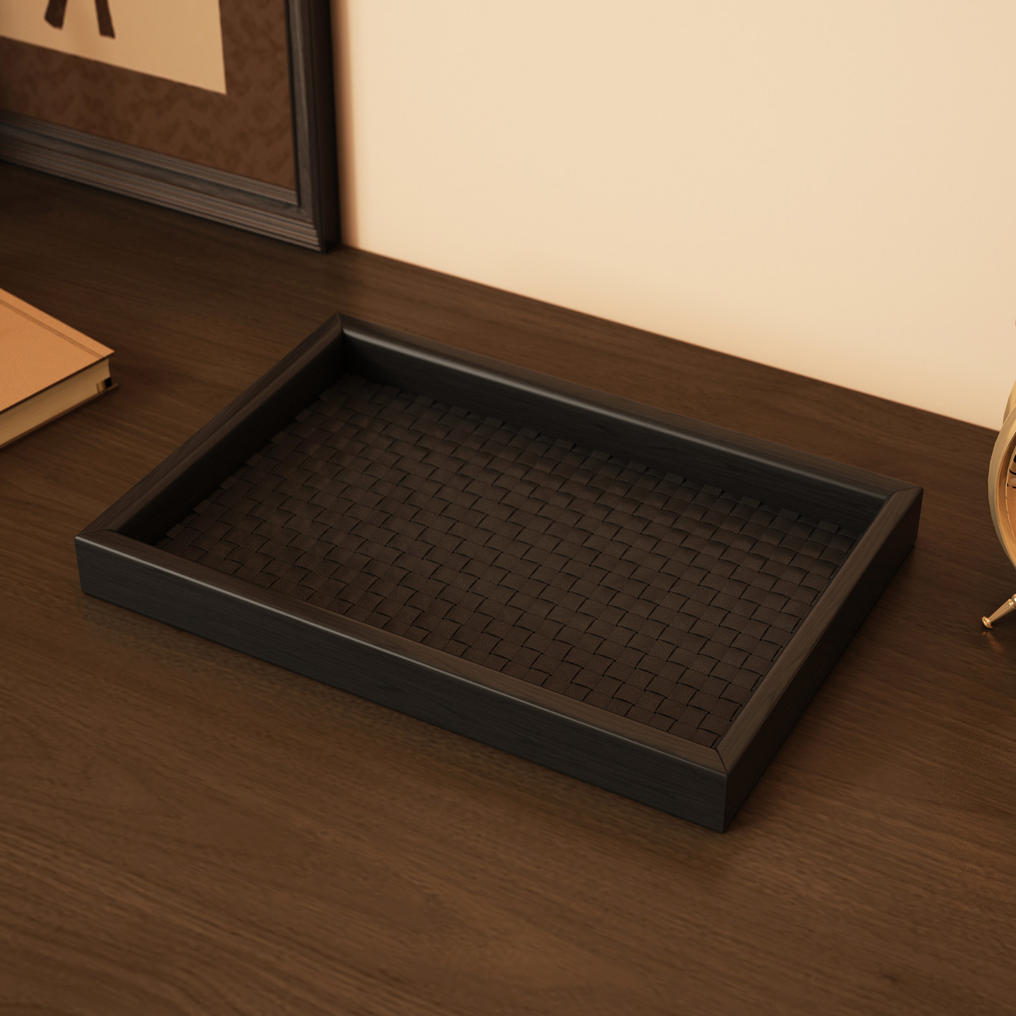 复古实木托盘桌面收纳盒玄关钥匙摆件置物架长方形手表香薰摆放架,收纳整理,桌面收纳盒,淘宝优惠券,粉丝福利购,淘宝优惠卷