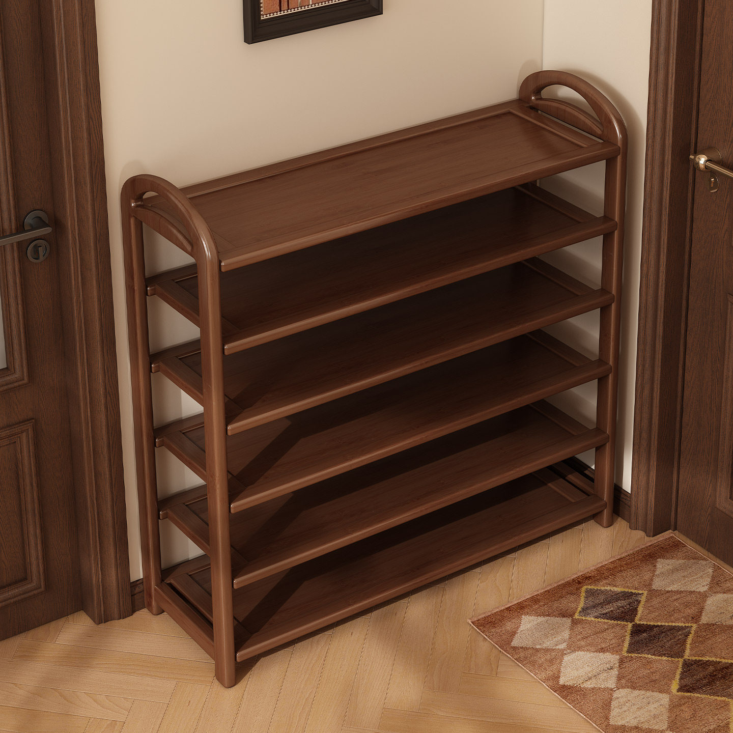 中古鞋架子家用门口多层鞋柜入户门室内好看鞋子收纳架轻奢高级感,住宅家具,鞋架,淘宝优惠券,粉丝福利购,淘宝优惠卷