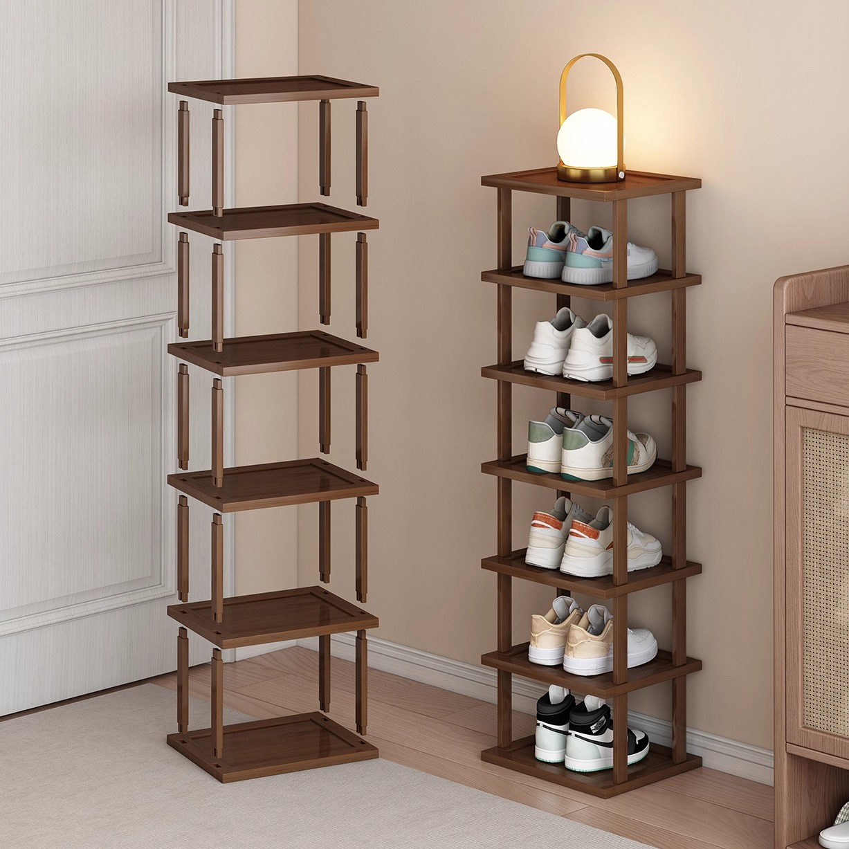 送货上门超稳不晃自由拼接鞋架