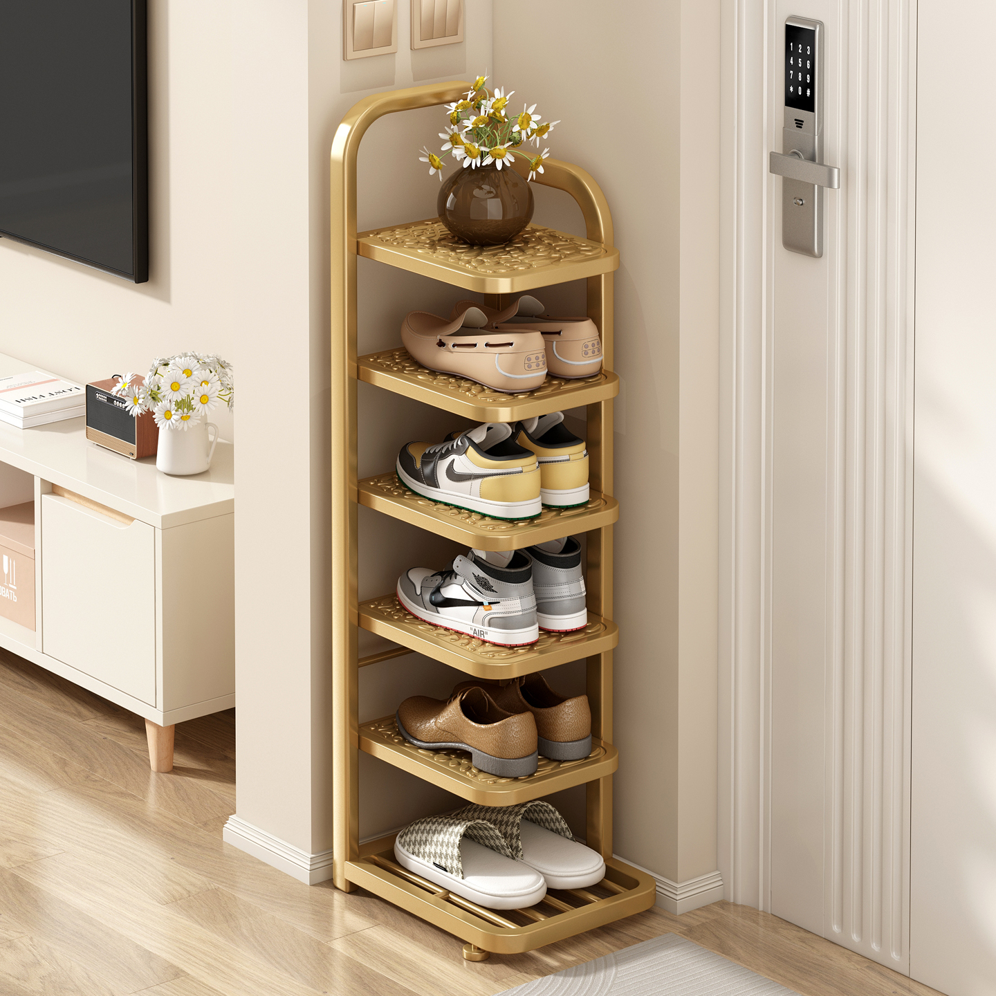 窄小不占地省空间超稳不晃鞋架